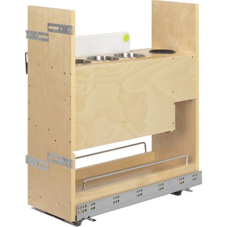 Hardware Resources "No Wiggle" 8" Magnetic Knife Organizer Soft-close Pullout KBPO-8SC